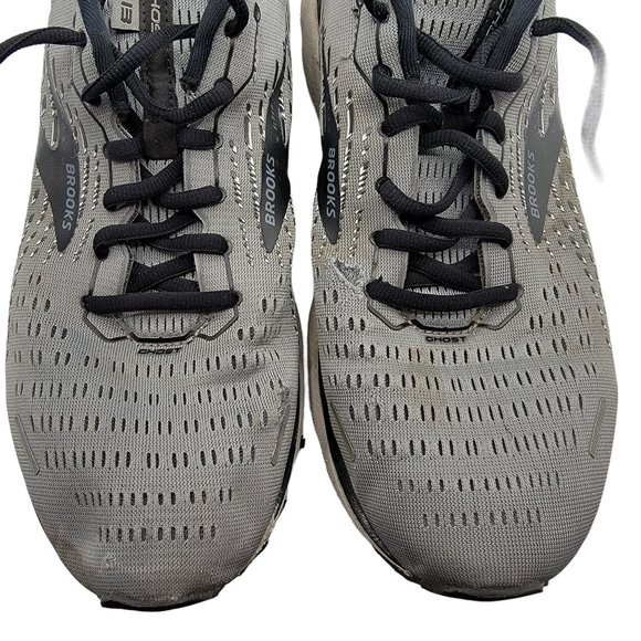 Brooks Ghost 13 Grey  Black Athletic Low Top 1103481D040 Men\'s US Size 12 main image 12